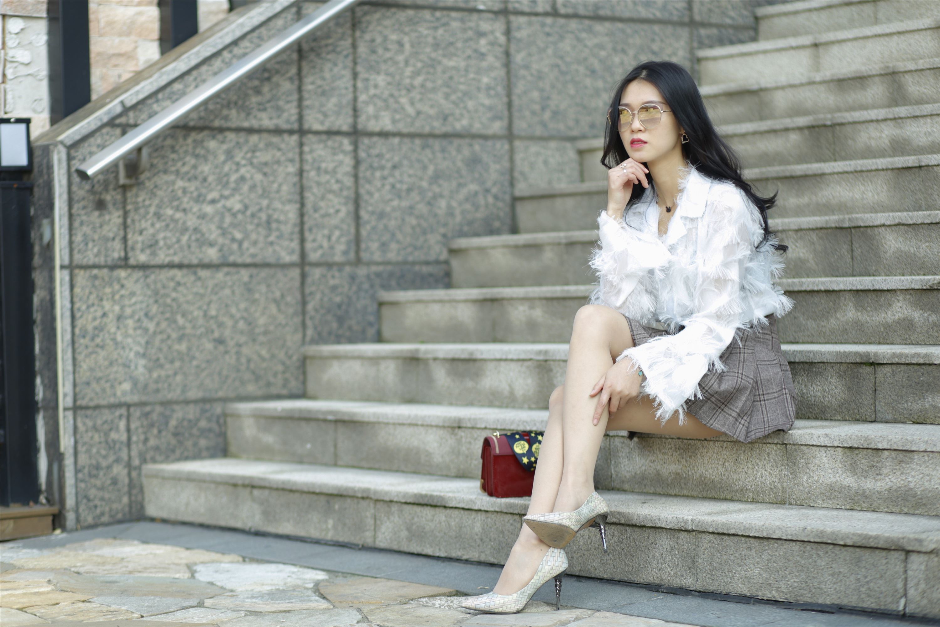 奈丝写真 NO.082 小敏-编织纹高跟鞋